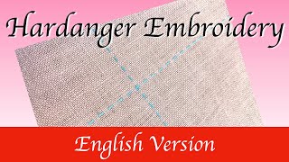 Hardanger Embroidery Tutorial Marking Center of Fabric [upl. by Cirri16]