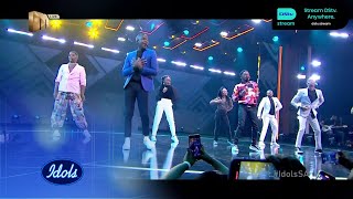 The Top 9 performs ‘Abalele’ – Idols SA  S19  Ep 11  Mzansi Magic [upl. by Hanahs558]