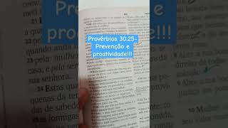 Provérbios 3025 Prevenidosmensagemdodiadeustemumapalavrapravocebibliayoutubeshorts [upl. by Nah]