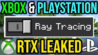 RTX Ray Tracing LEAKED For Minecraft Xbox amp Playstation [upl. by Adnwahsor]