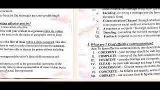 Class 9 ITInformation Technology Unit 1 Communication Skills Important Questions [upl. by Matland120]