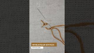 Wheatear stitch embroidery [upl. by Henke531]