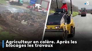 Agriculteur en colère Après les blocages les travaux [upl. by Hannibal]