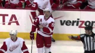 Voracek faults himself for clean Kronwall hit [upl. by Enahpad]