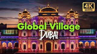 🇦🇪 Global Village Dubai STUNNING Walking Tour in 4K 60FPS [upl. by Ecirbaf]