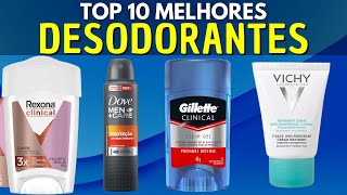 10 MELHORES DESODORANTES  Melhor Desodorante Feminino  Melhor Desodorante Masculino [upl. by Elime]