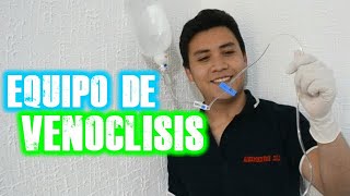 COMO INSTALAR UN EQUIPO DE INFUSIÓN venoclisis [upl. by Baxter]