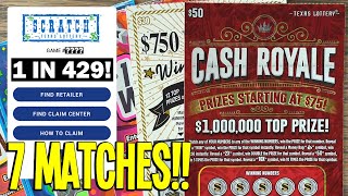 7 MATCHES  BIG WIN 💰 220 TEXAS LOTTERY Scratch Offs [upl. by Gnek]