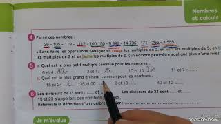 Multiples et Diviseurs p 29 Faire des maths 6ème année primaire [upl. by Esina]