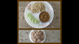 Foxtail millet rice amp Sprouted Horsegram curry navane anna huruli kaalu saarukorra annam ulavalu [upl. by Kaia]