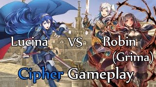 Fire Emblem 0 Cipher Gameplay Lucina vs Grima Match [upl. by Hgielrak]