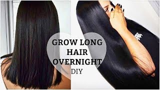 HOW TO GROW LONGER THICKER HAIR Naturally  Fast  DIY Growth Treatment  Secrets 100 Works [upl. by Alliuqal]