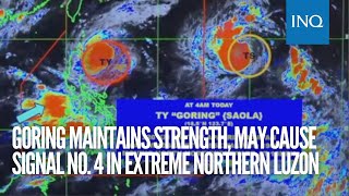 Goring maintains strength may cause Signal no 4 in extreme northern Luzon – Pagasa [upl. by Takken]