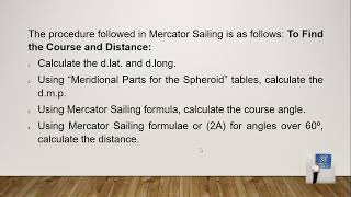 MERCATOR SAILING EXPLANATION by Capt Bjorn Fernandez [upl. by Enitsirt]