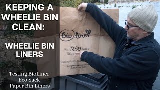 Wheelie Bin Liners  Keeping A Wheelie Bin Clean Testing Bio Liner Eco Sack [upl. by Eiramnerual]