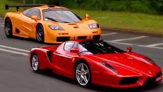 Ferrari Enzo vs McLaren F1  Fifth Gear [upl. by Roede]