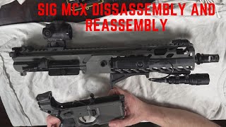 Sig MCX Full disassembly and reassembly [upl. by Hobard]