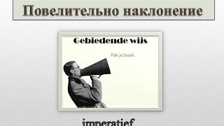 Урок 24 Голландский нидерландский Повелительное наклонение Imperatief [upl. by Noneek707]