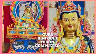 Guru padmasambawa throne painting completed Puja Rabney at Guru lhakhan chorten gompa wodzer4253 [upl. by Attenov]