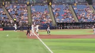 Junior Caminero 2 Run single vs Minnesota Twins [upl. by Bucky]