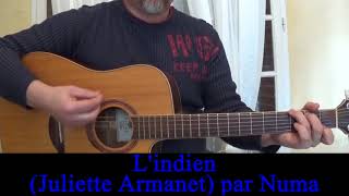 Lindien Juliette Armanet reprise à la guitare avec accords 2017 [upl. by Tegdirb]