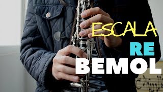 Cómo tocar RE BEMOL MAYOR en clarinete  DIAGRAMA  How to play D FLAT scale [upl. by Nyer406]