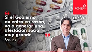 ¿Quién miente sobre la crisis por medicamentos el Gobierno o la EPS Sanitas  Caracol Radio [upl. by Zehe]