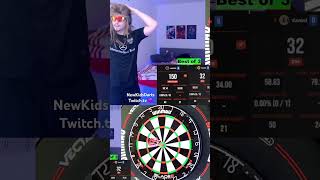 150 Checkout 3x Bullseye try🎯 darts dart newkids sporrt twitch twitchstreamer twitchstream [upl. by Ttiwed]