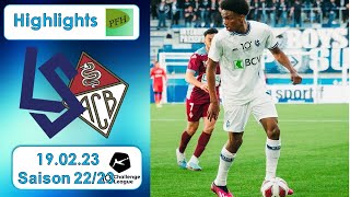 Highlights FC Lausanne  Sport vs AC Bellinzona 19022023 [upl. by Ahsener]