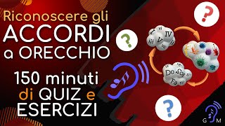 150 minuti di QUIZ  riconoscere gli ACCORDI della SCALA ARMONIZZATA a ORECCHIO [upl. by Datnow]