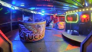 George Rowland Tucker  Waltzer  Rossington Funfair 2022 Onride [upl. by Nealah]