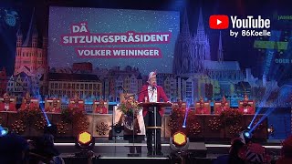 Der Sitzungspräsident quotVolker Weiningerquot Karneval in Köln 2023 [upl. by Riccio983]