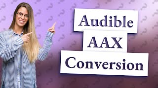 How do I convert Audible AAX to MP3 for free [upl. by Analad800]