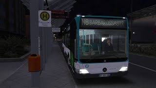 Let´s Play Omsi 2 609 PCGER Themenwoche Winsenburg auf der Nachtbus Linie N8 [upl. by Eirret]