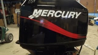 6M3D20 Used 2002 Mercury Tracker 50ELPTO 50HP 2Stroke Remote Outboard Motor 20quot Shaft [upl. by Swarts302]