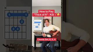 How to Play “Thick of It”  KSI 🎸 [upl. by Hannah368]