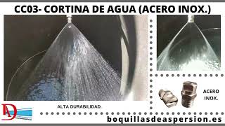 Boquillas Pulverizadoras efecto Cortina de Agua  Flat fan Spray Nozzles for Spraying Systems [upl. by Gradeigh]