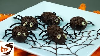 Dolci di Halloween ragnetti per bambini  ricette dolci Halloween candy recipes [upl. by Beard750]