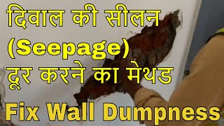 100 Wall Waterproofing Solution How to fix Wall Dampness [upl. by Ellene]