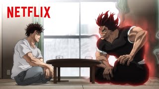 Baki Gets to Know His Father  Baki Hanma Season 2 The Father VS Son Saga  Netflix Anime [upl. by Essilrahc]