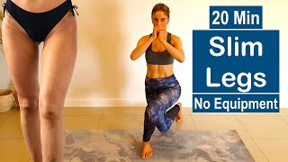 20 Min Slim Legs Workout  No Equipment [upl. by Aivin]