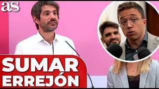 REACCIÓN OFICIAL SUMAR al CASO ÍÑIGO ERREJÓN RUEDA PRENSA COMPLETA hoy [upl. by Nosneh]