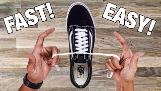 How To Tie Shoe Lace In 1 SECOND Easy Tutorial [upl. by Corin612]