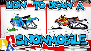 How To Draw A Snowmobile [upl. by Artenak222]