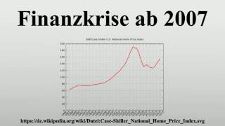 Finanzkrise ab 2007 [upl. by Waldon]