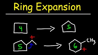 SN1 Carbocation Rearrangements  Ring Expansion Problems [upl. by Goth]