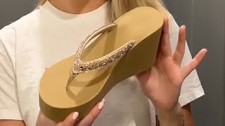 Full Review of the Rhinestone Wedge Sandals [upl. by Tserof]