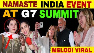 NAMASTE INDIA EVENT AT G7  WHAT MODI SAID TO MELONI  PAK PUBLIC REACTION [upl. by Salocin]