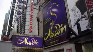 ALADDIN on Broadway  Lights Up on the Marquee [upl. by Horwitz]