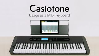 Casiotone usage as a MIDI Keyboard  CASIO [upl. by Nirhtak42]